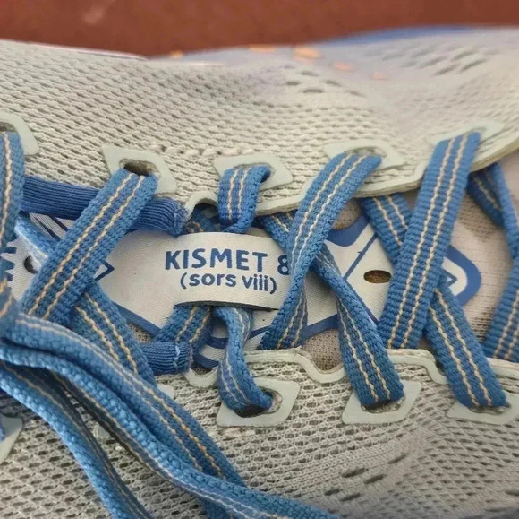 NEWTON Kismet 8 Ladies Running Sneakers | Light Blue, Arctic, Orange | Size 10 - Picture 9 of 11